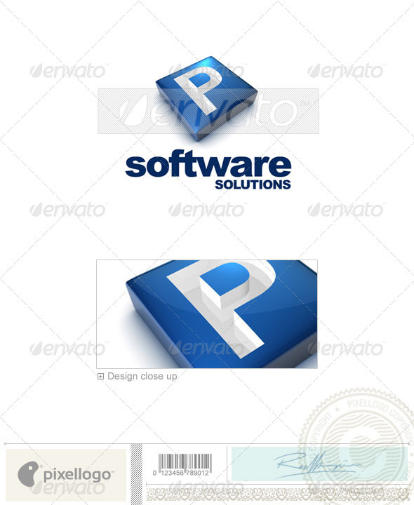 P Logo 3D644P GraphicRiver Item for Sale