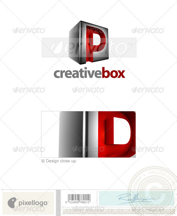 P Logo 3D554P GraphicRiver Item for Sale