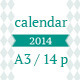 Wall Calendar A3 2013+2014