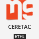 CERETAC:Flat Metro Style Portfolio Blog HTML Template - ThemeForest Item for Sale