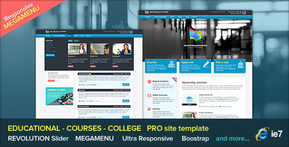 EDU - Educational, Courses, College with Megamenu (Corporate)