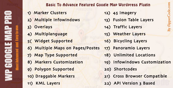 WP Google MAP Pro - CodeCanyon Item for Sale