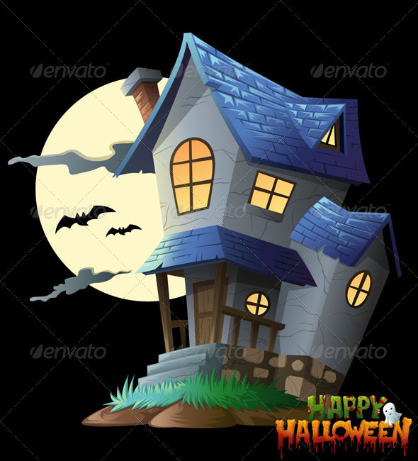 spooky house clipart - photo #34