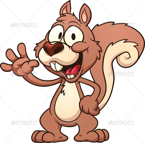clip art cartoon squirrel - photo #16