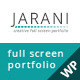 Jarani - Creative Full Screen WordPress Theme - ThemeForest Item for Sale