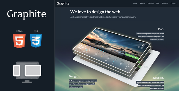 Graphite - Responsive One-page Portfolio Theme - Portfolio Creative