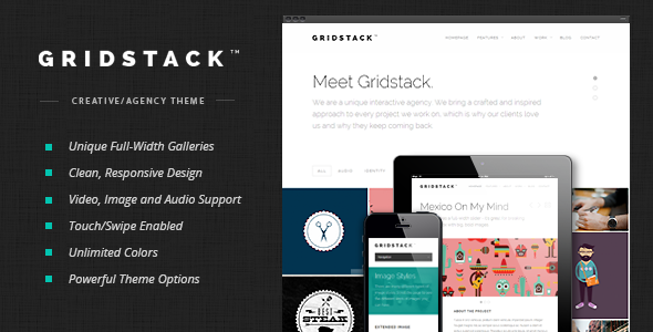 GridStack - Responsive Agency WordPress Theme - Portfolio Creative