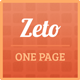 Zet Responsive One Page Template - ThemeForest Item for Sale