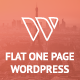 Wilder - Flat One Page Responsive WordPress Theme - ThemeForest Item for Sale