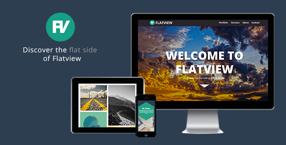 Flatview - One Page Muse Theme - Creative Muse Templates
