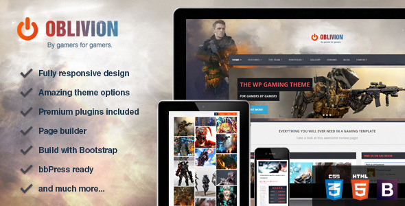 Oblivion - The Ultimate Multi-Purpose Gaming Theme - Technology WordPress