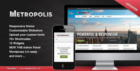 Metropolis - Responsive WordPress theme