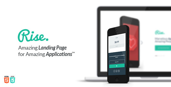 Rise Landing Page - Business Corporate