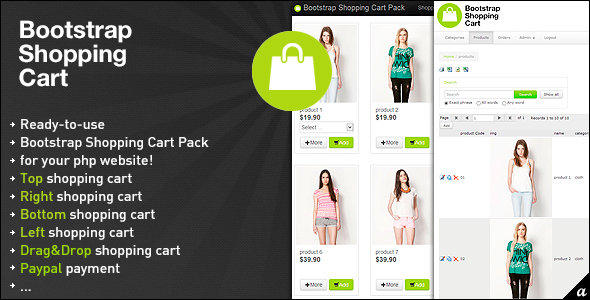 Bootstrap Shopping Cart Pack - CodeCanyon Item for Sale
