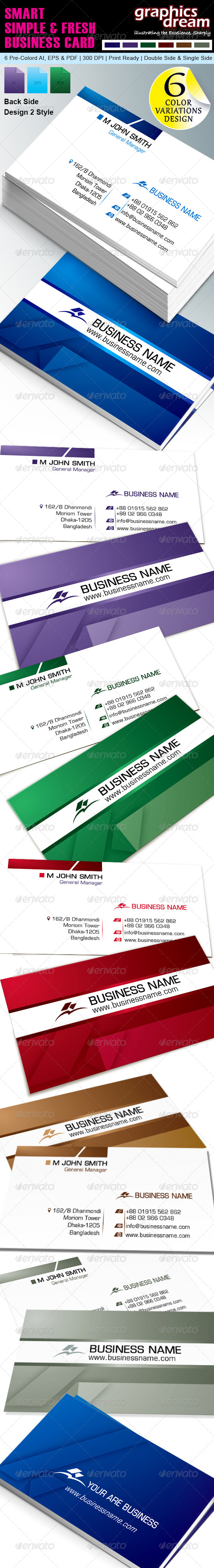Smart, Simple Business card GD003 (Corporate)