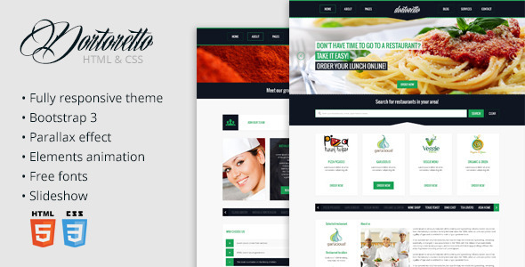 Dortoretto HTML Theme - Retail Site Templates