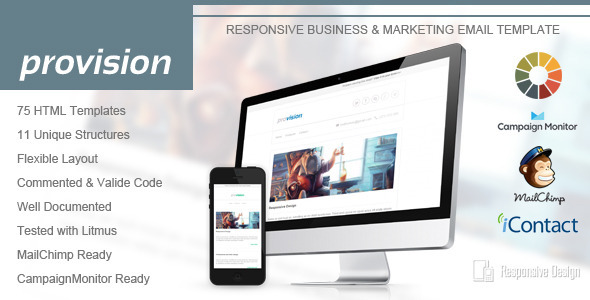 ProVision - Responsive Email Template - Email Templates Marketing