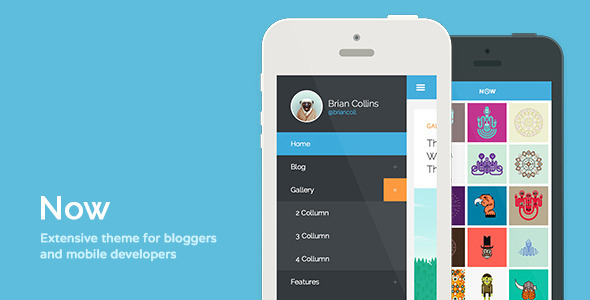 Now - Extensive Theme For Bloggers & Developers (Mobile)