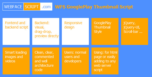 WFS GooglePlay Thumbnail Script - CodeCanyon Item for Sale