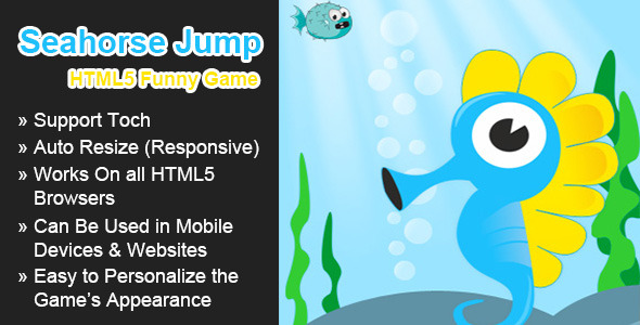 Seahorse Jump - Funny HTML5 Game - CodeCanyon Item for Sale