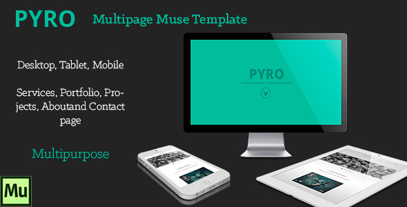 PYRO Multipage Muse Template - Corporate Muse Templates