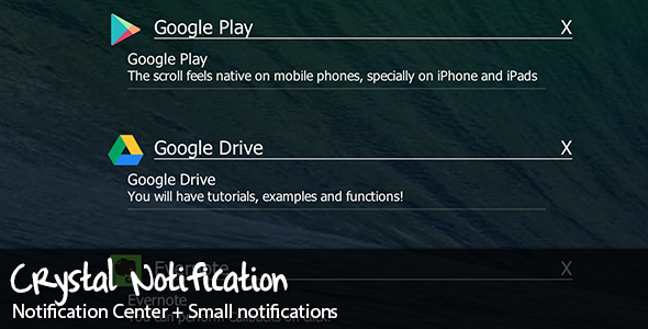 Crystal Notifications - CodeCanyon Item for Sale