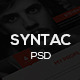 Syntac - Premium Personal Portfolio PSD Template - ThemeForest Item for Sale