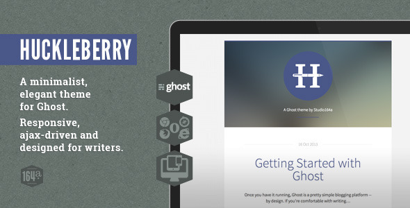 Huckleberry Ghost Theme - Ghost Themes Blogging