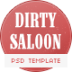 Dirty Saloon - A Rugged Cowboy Template - ThemeForest Item for Sale
