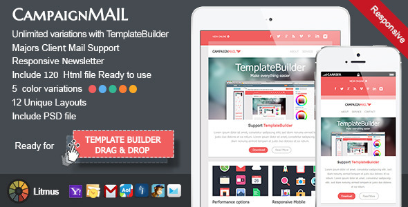 CampaignMail - Responsive E-mail Template - Newsletters Email Templates