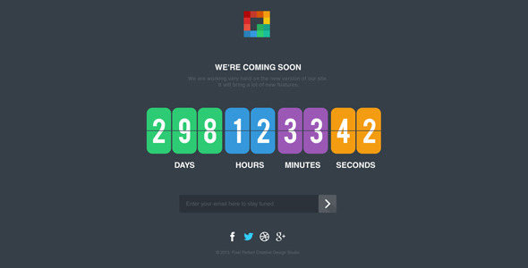 Pixp Countdown - Coming Soon Template - Under Construction Specialty Pages