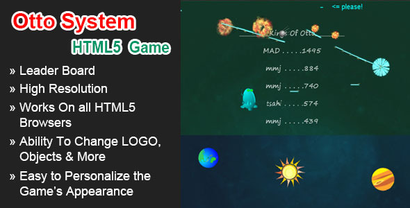 Otto System - HTML5 Space Shooter - CodeCanyon Item for Sale
