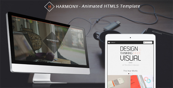 Harmony - Animated One-Page HTML 5 Template - Portfolio Creative