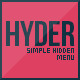 Hyder - Simple Hidden Navigation - CodeCanyon Item for Sale