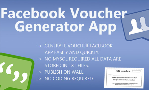 Facebook Voucher Generator App - CodeCanyon Item for Sale