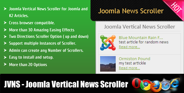 Joomla Vertical News Scroller - CodeCanyon Item for Sale