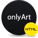 onlyArt | HTML/CSS Portfolio Template - ThemeForest Item for Sale