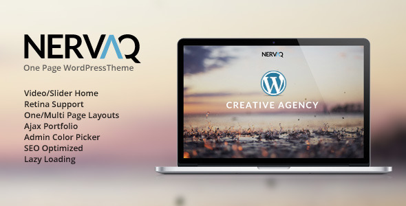Nervaq - Responsive One Page WordPress Theme
