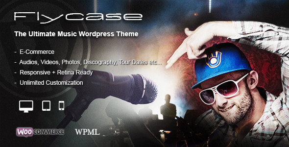 Flycase - Complete Music Solution for WordPress - Music and Bands Entertainment