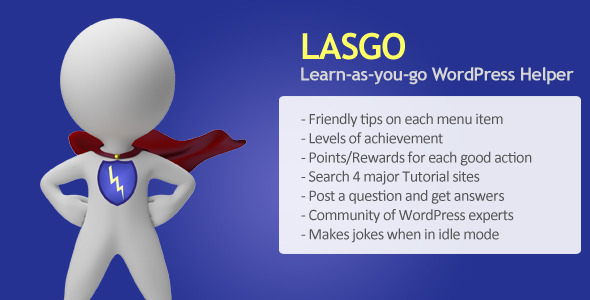 Lasgo WordPress Tutorial Plugin - CodeCanyon Item for Sale
