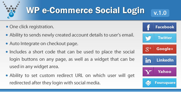 WP e-Commerce Social Login - WordPress plugin - CodeCanyon Item for Sale
