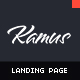 Kamus - Modern, Responsive Landing Page - ThemeForest Item for Sale