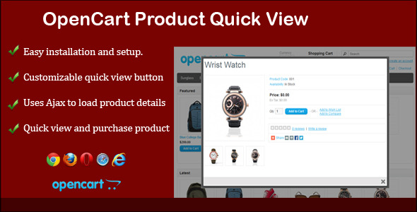 Product Quick View for Opencart - CodeCanyon Item for Sale