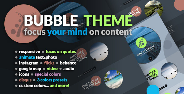 Bubble Ghost Theme - Ghost Themes Blogging