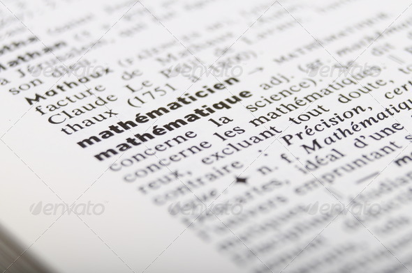 Dictionary at the word mathematiques