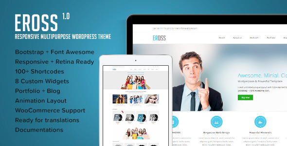 Eross - Responsive Multipurpose WordPress Theme