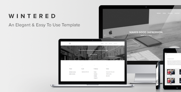 Wintered - An Elegant and Easy To Use One-Page Template