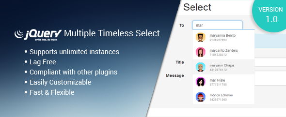 jQuery Multiple Timeless Select - CodeCanyon Item for Sale
