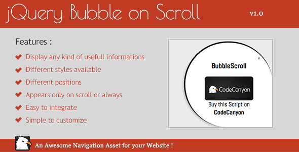 Animated jQuery Bubble Scroll - CodeCanyon Item for Sale