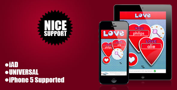 Love Meter : iOS Universal Application, iAd - CodeCanyon Item for Sale